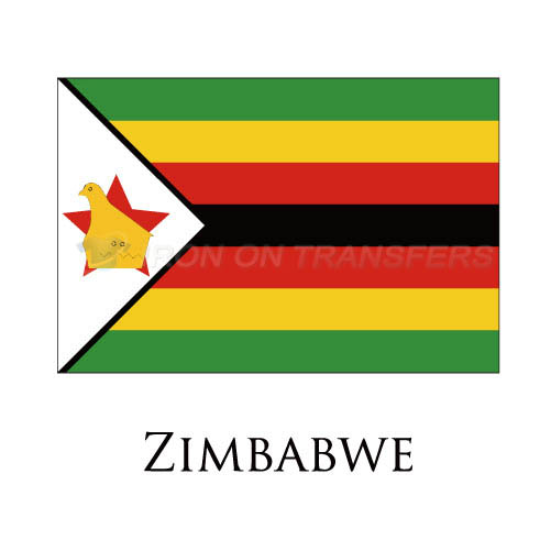 Zimbabwe flag Iron-on Stickers (Heat Transfers)NO.2023